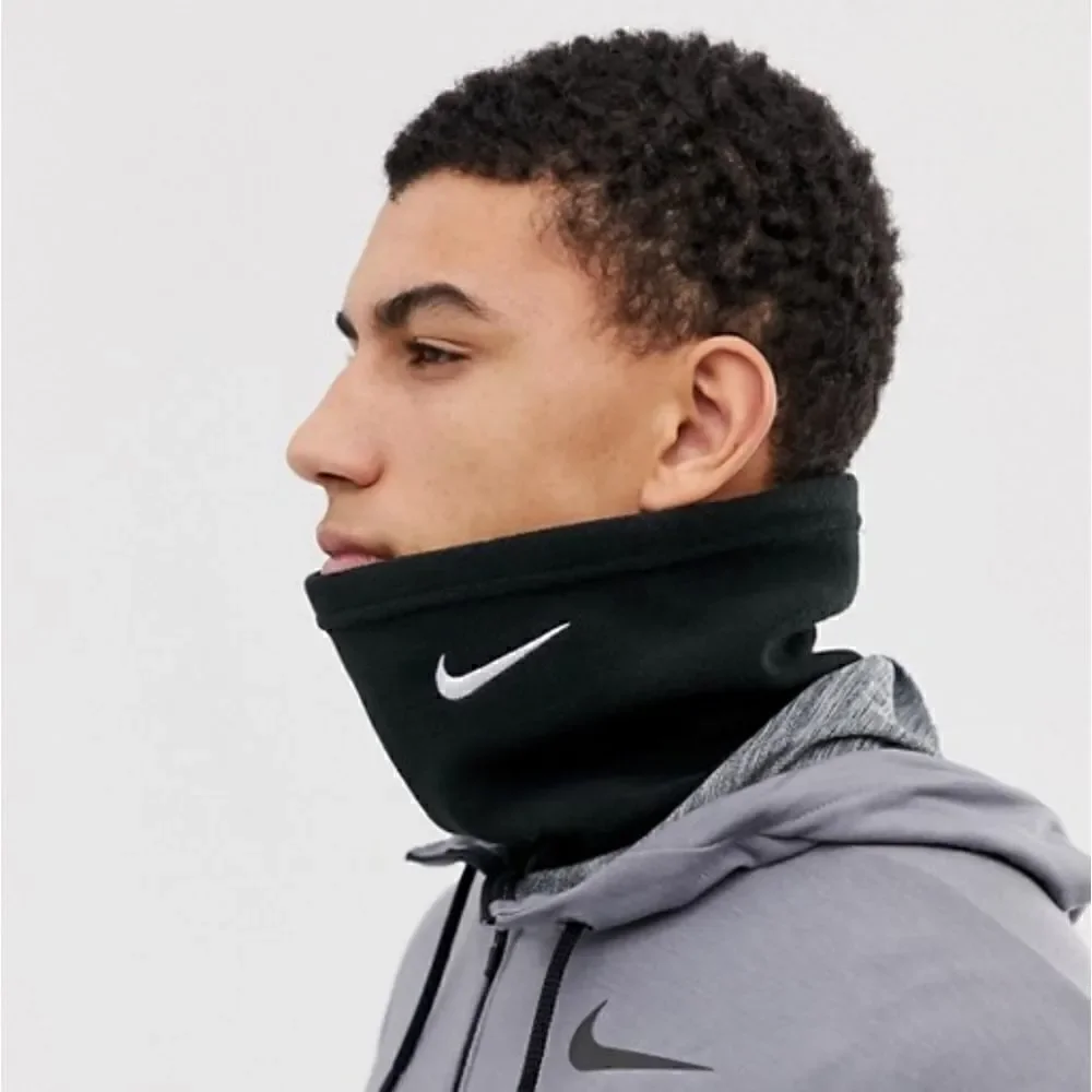 Nike Tech Fleece Pack Neck Warmer Black White Unisex Embroidered Swoosh Logo New